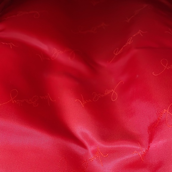 VERA BRADLEY Folkloric Pink Orange Floral Large Travel Multi-sectional Backpack - Picture 15 of 16